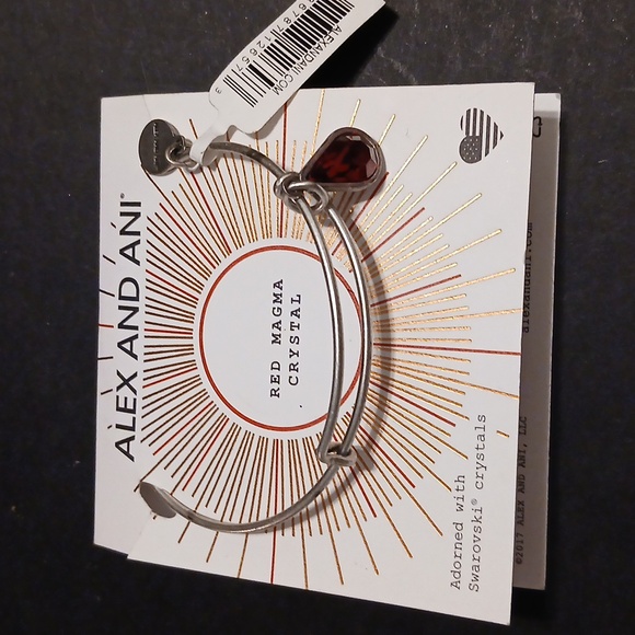 Alex and Ani Jewelry - NWT Alex and Ani red magma crystal bracelet